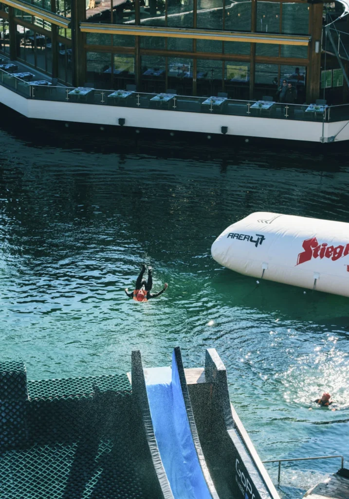 water slide area 47 oostenrijk lanceer waterglijbaan in area47 Oostenrijk