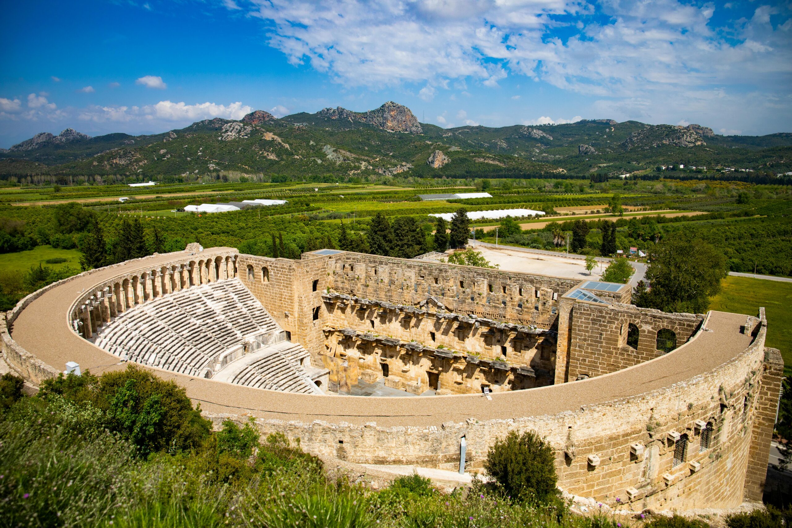 het Romeinse theater van Aspendos