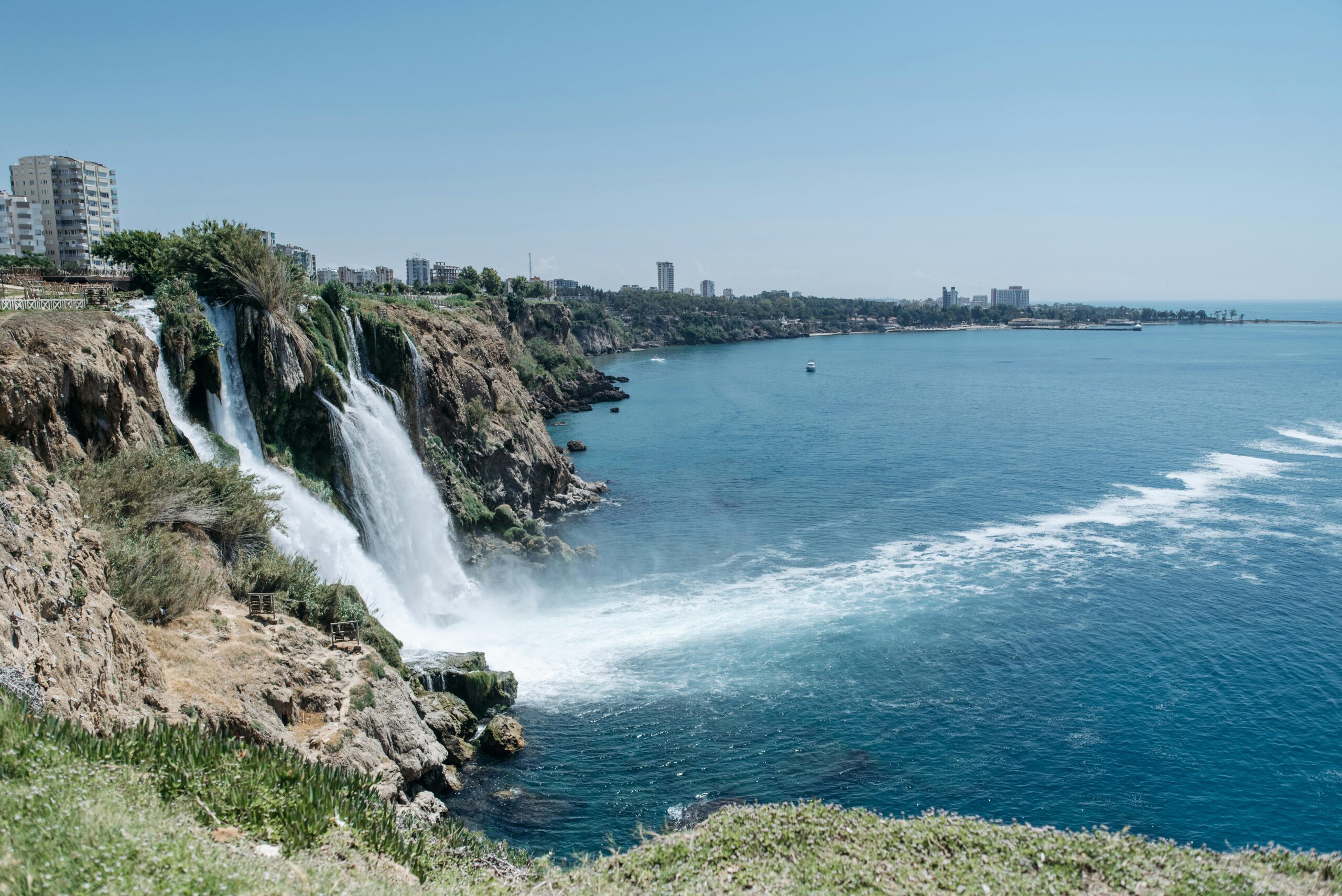de Düden-watervallen in Antalya