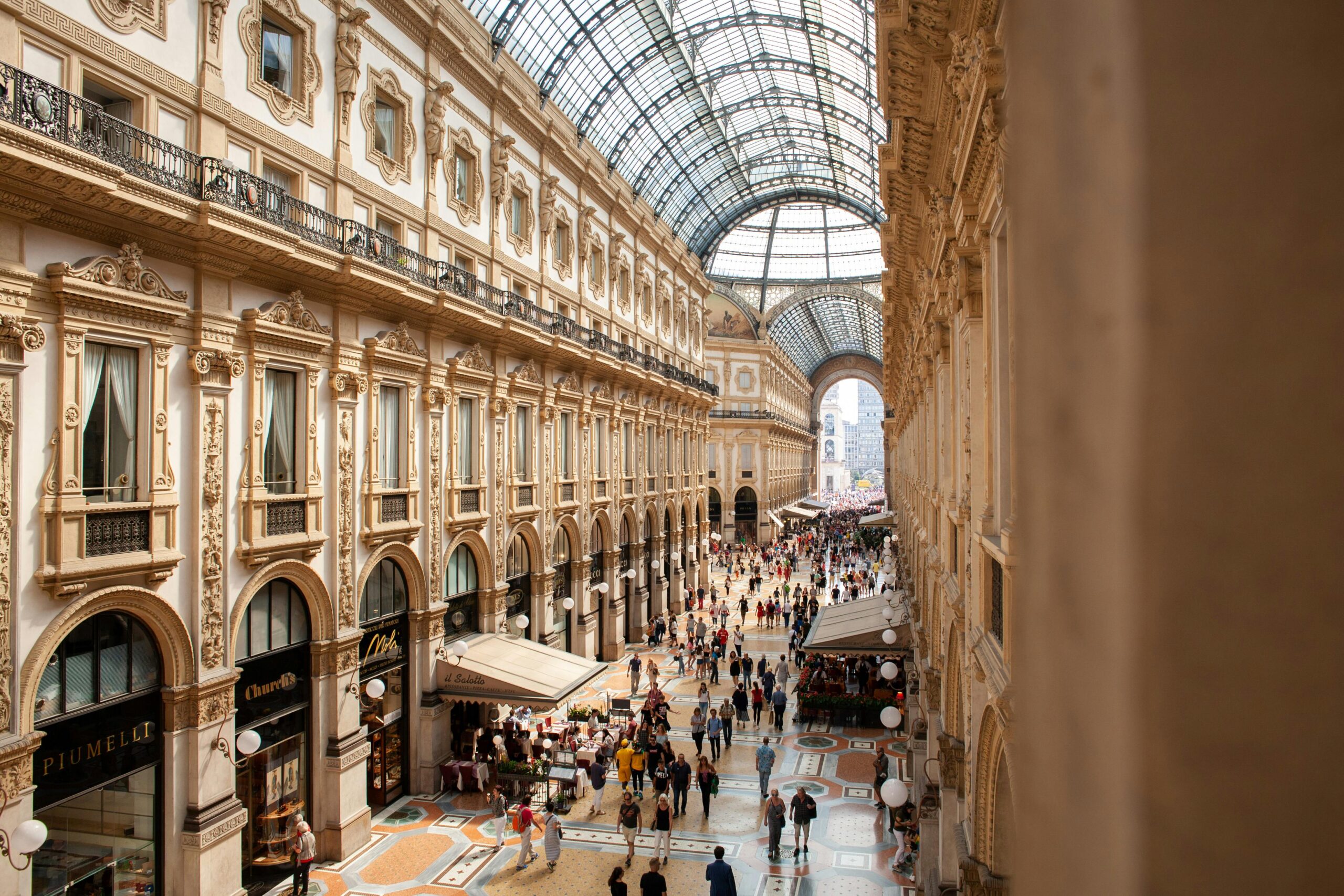 Galleria Vittorio Emanuele II, chicste winkelgalerij ter wereld in Milaan.