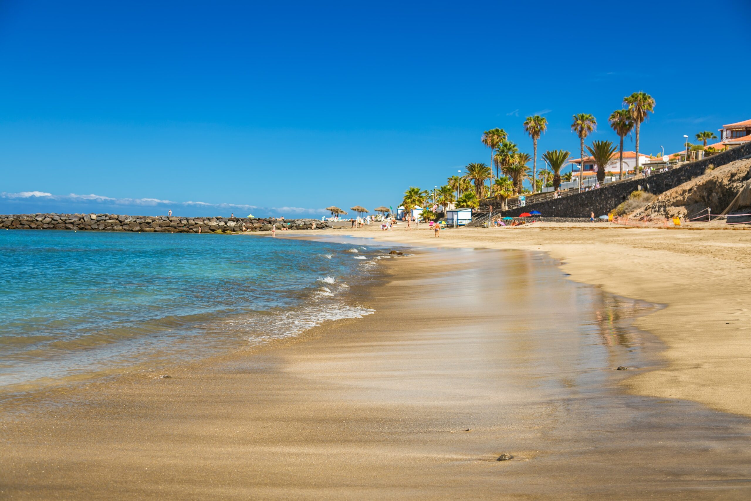 rustig strand in tenerife