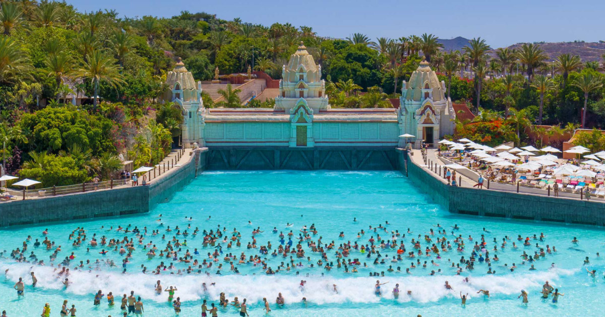 het wel bekende siam beach te siam park